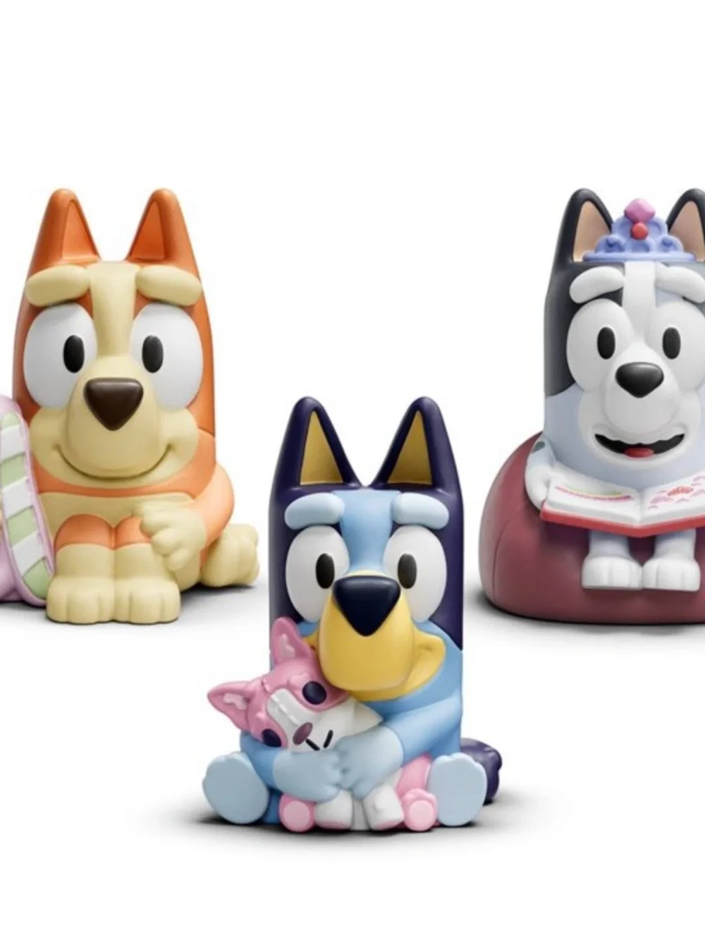 Tonies Bluey Character Pack - Tonies Brand Blue, Peach, Purple